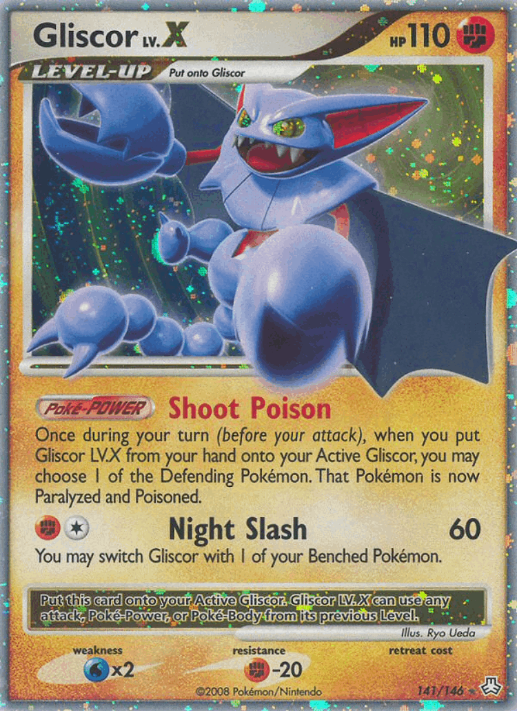 Gliscor LV.X #141 from Legends Awakened - Rare Holo LV.X - Illustrated by Ryo Ueda