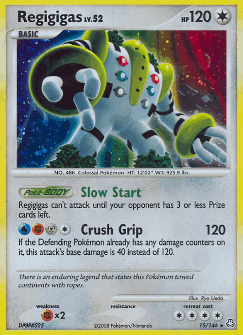 Regigigas #15 from Legends Awakened - Rare Holo - Illustrated by Ryo Ueda