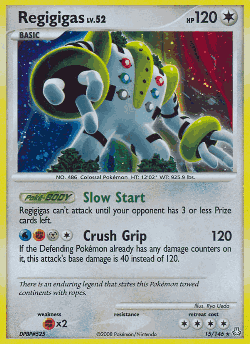 Regigigas Pokémon TCG card art