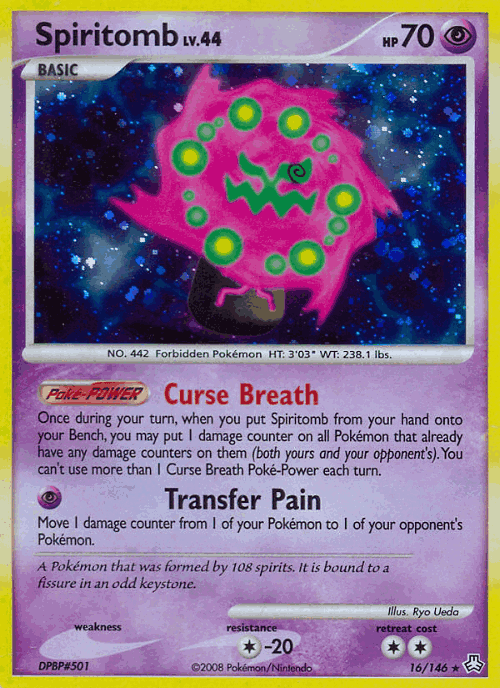 Spiritomb #16 from Legends Awakened - Rare Holo - Illustrated by Ryo Ueda