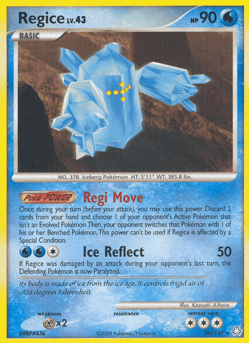 Regice 36, Legends Awakened