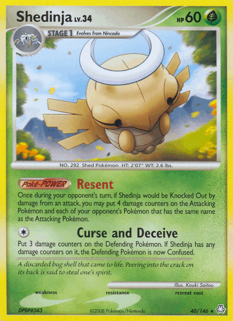Shedinja #40 from Legends Awakened - Rare - Illustrated by Kouki Saitou