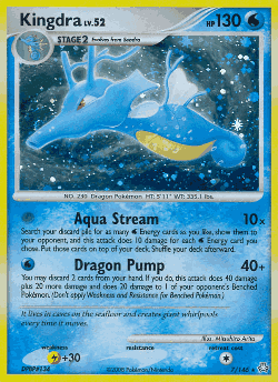 Kingdra Pokémon TCG card art