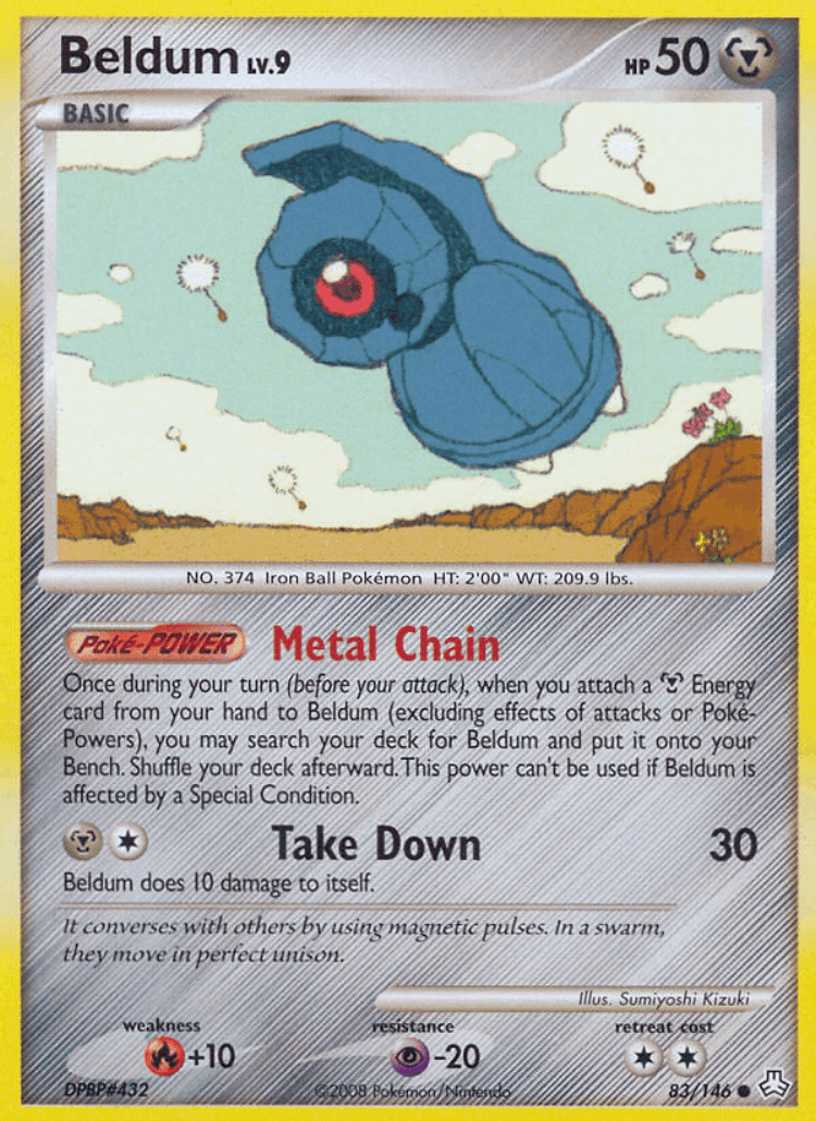 Beldum #83 from Legends Awakened - Common - Illustrated by Sumiyoshi Kizuki