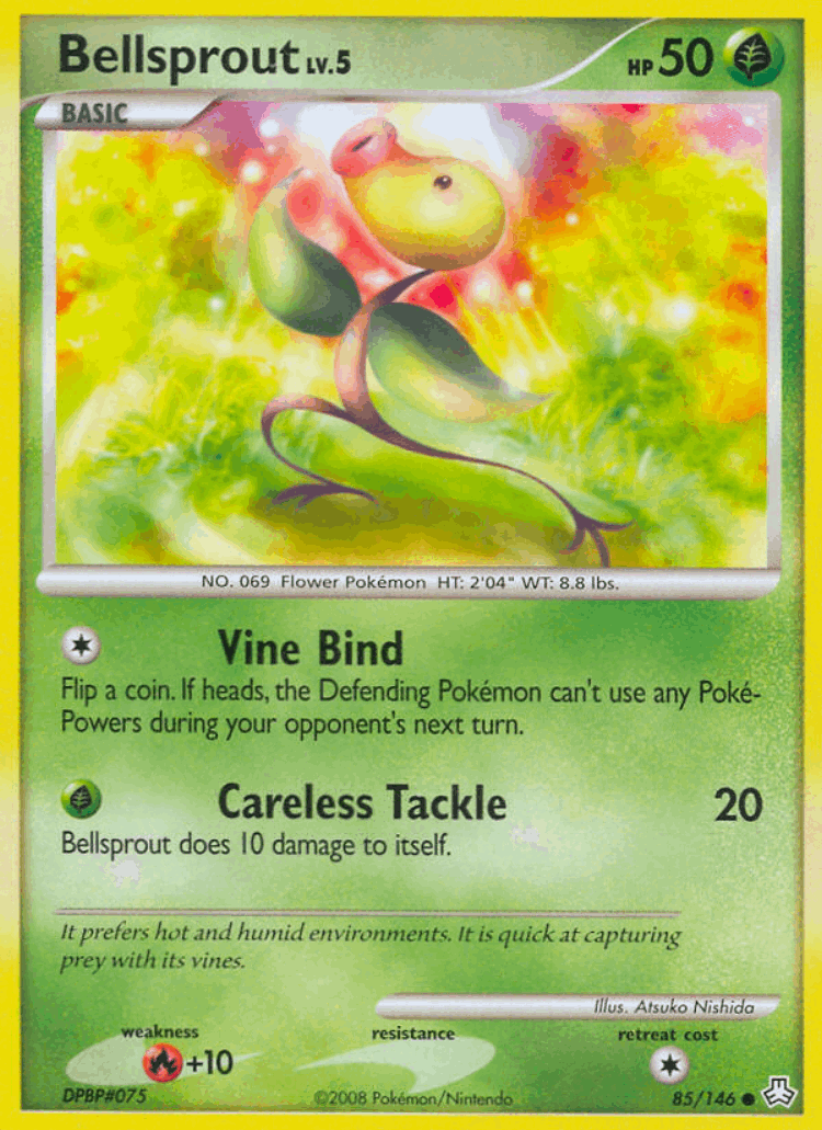 Bellsprout #85 from Legends Awakened - Common - Illustrated by Atsuko Nishida
