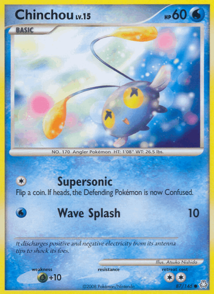 Chinchou #87 from Legends Awakened - Common - Illustrated by Atsuko Nishida