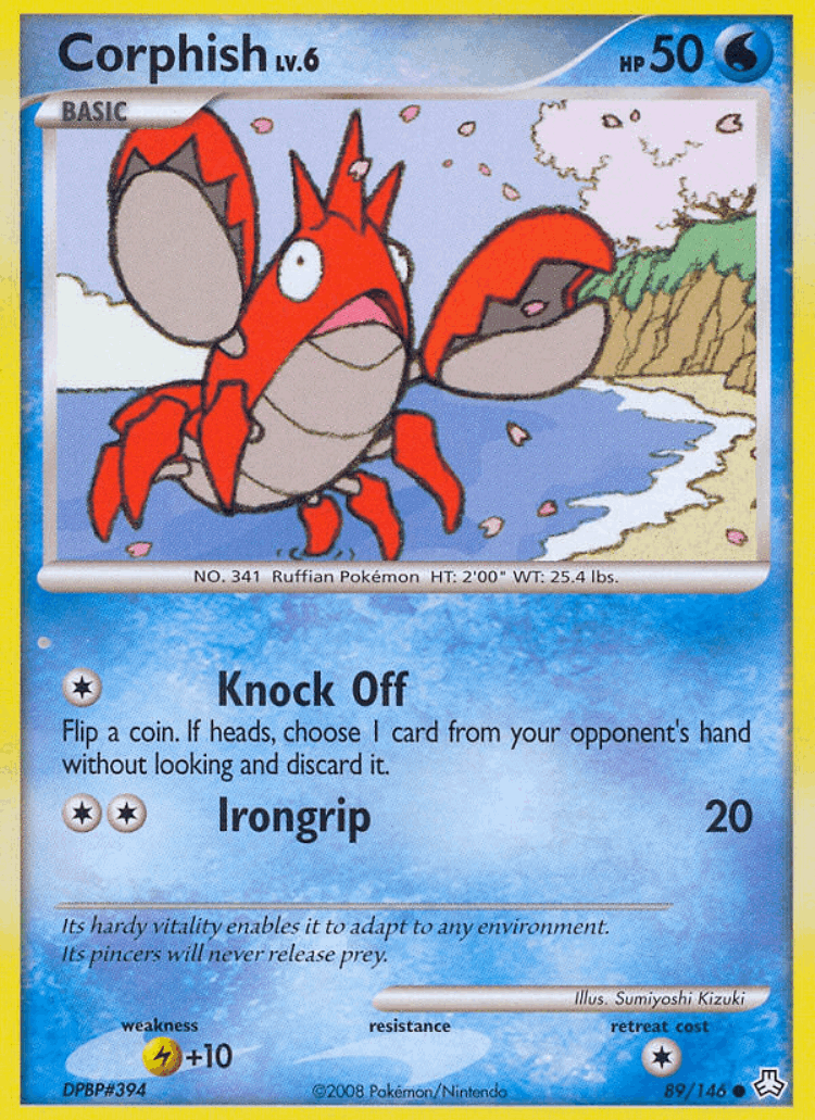 Corphish #89 from Legends Awakened - Common - Illustrated by Sumiyoshi Kizuki