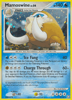 Mamoswine Pokémon TCG card art