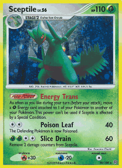 Sceptile Pokémon TCG card art