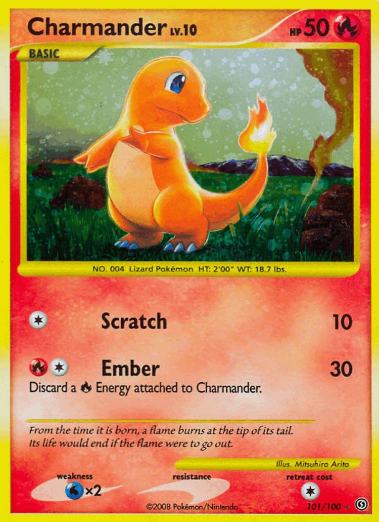Charmander #101 from Stormfront - Rare Secret - Illustrated by Mitsuhiro Arita