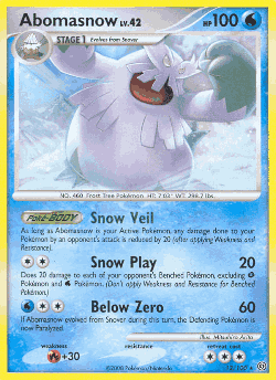 Abomasnow Pokémon TCG card art