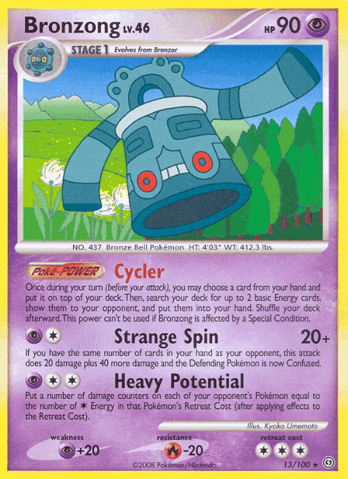 Bronzong #13 from Stormfront - Rare - Illustrated by Kyoko Umemoto