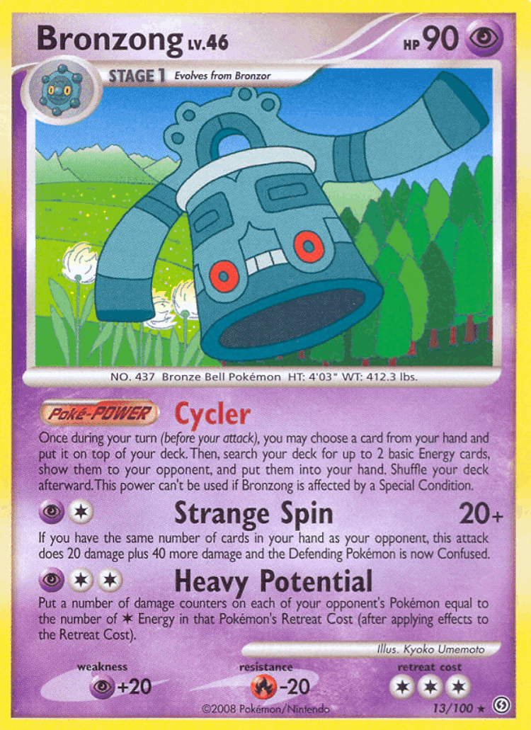 Bronzong #13 from Stormfront - Rare - Illustrated by Kyoko Umemoto