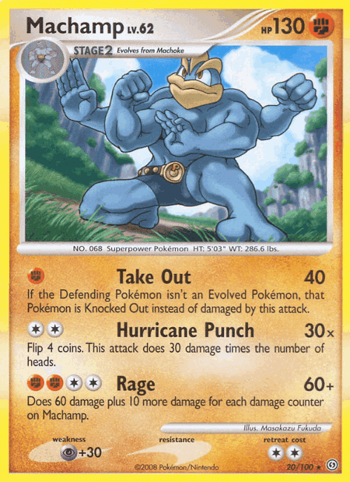 Machamp Pokémon TCG card art
