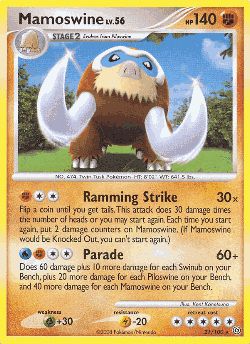 Mamoswine Pokémon TCG card art