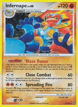 Infernape Pokémon TCG card art