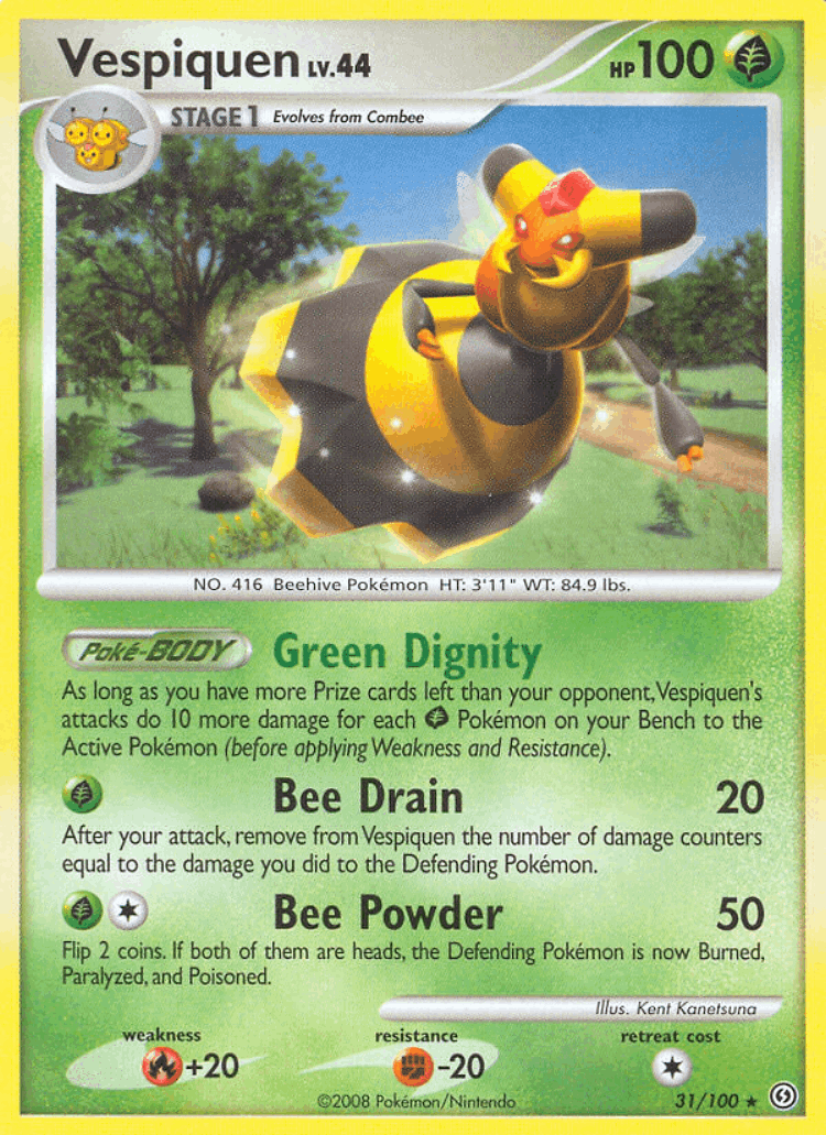 Vespiquen #31 from Stormfront - Rare - Illustrated by Kent Kanetsuna