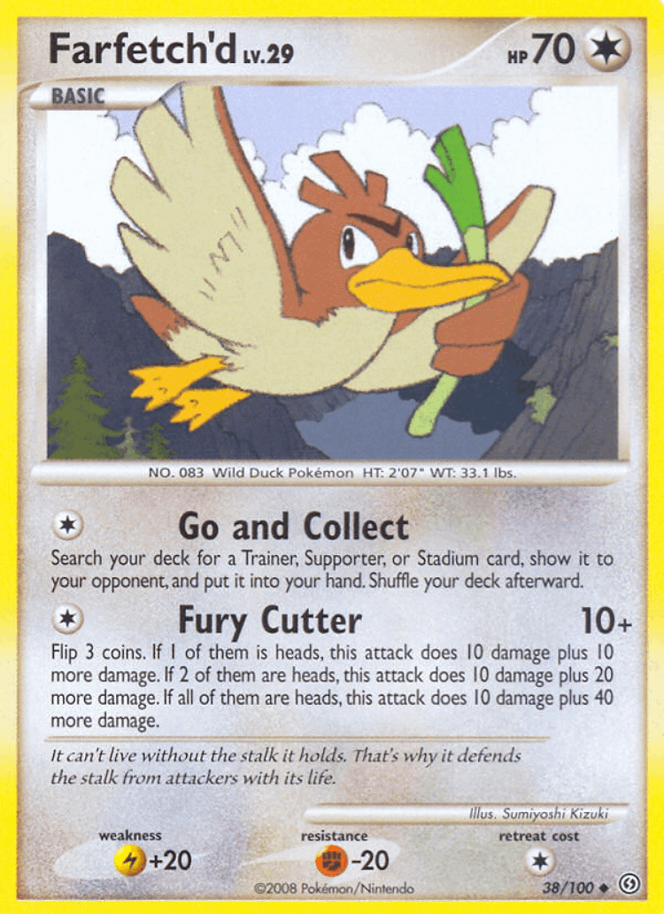 Farfetch'd #38 from Stormfront - Uncommon - Illustrated by Sumiyoshi Kizuki