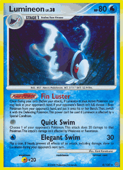Lumineon Pokémon TCG card art