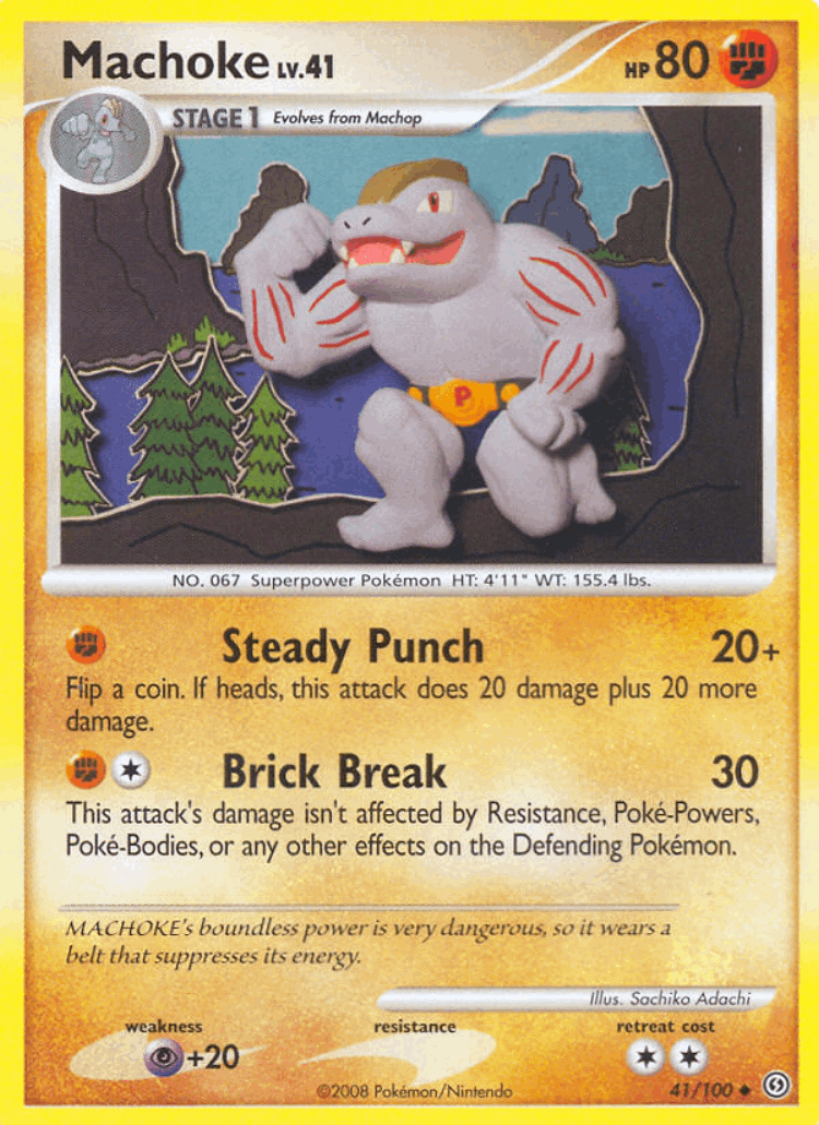 Machoke #41 from Stormfront - Uncommon - Illustrated by Sachiko Adachi
