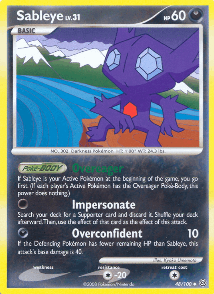 Sableye #48 from Stormfront - Uncommon - Illustrated by Kyoko Umemoto