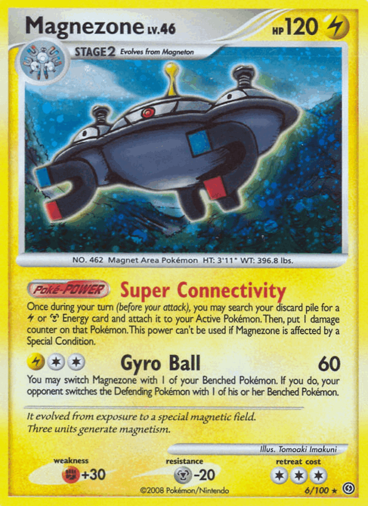 Magnezone #6 from Stormfront - Rare Holo - Illustrated by Tomoaki Imakuni