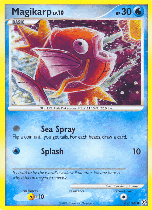 Magikarp #65 from Stormfront - Common - Illustrated by Tomokazu Komiya