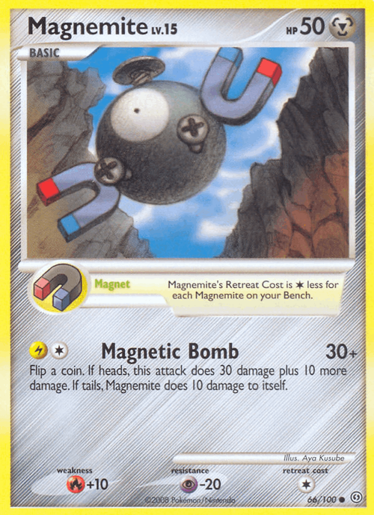 Magnemite #66 from Stormfront - Common - Illustrated by Aya Kusube