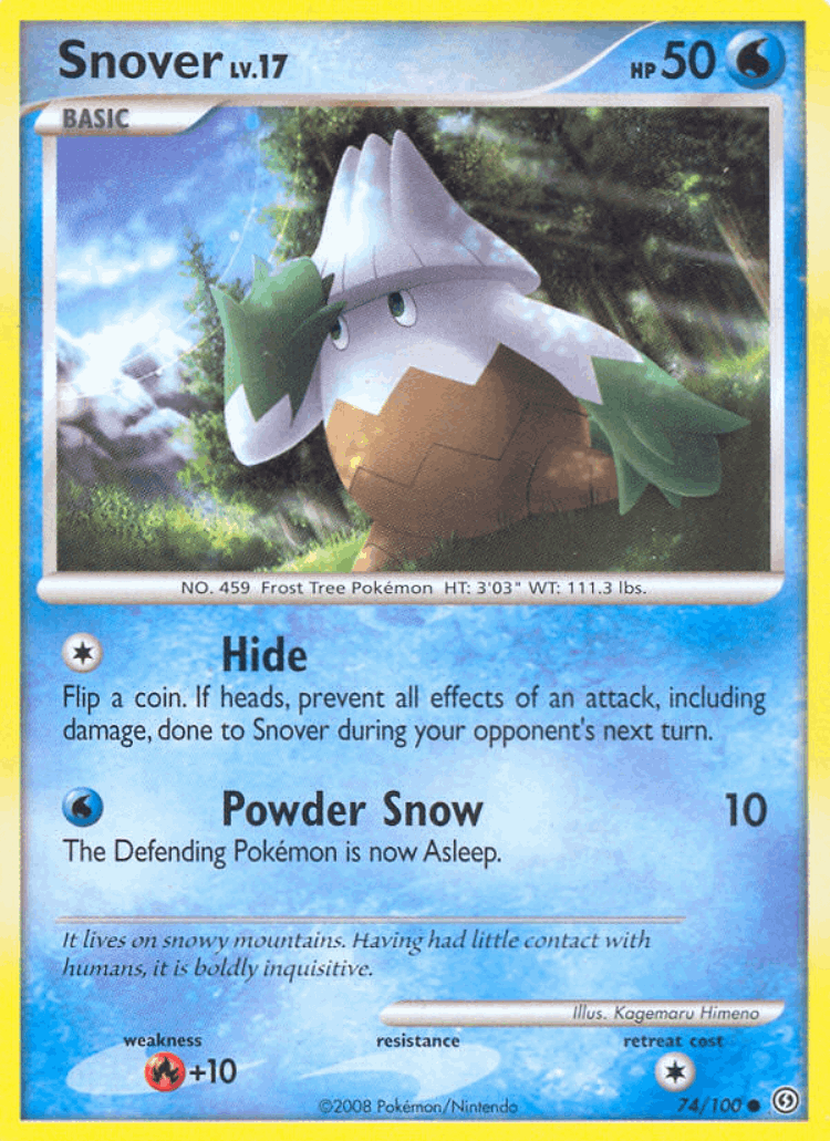 Snover #74 from Stormfront - Common - Illustrated by Kagemaru Himeno