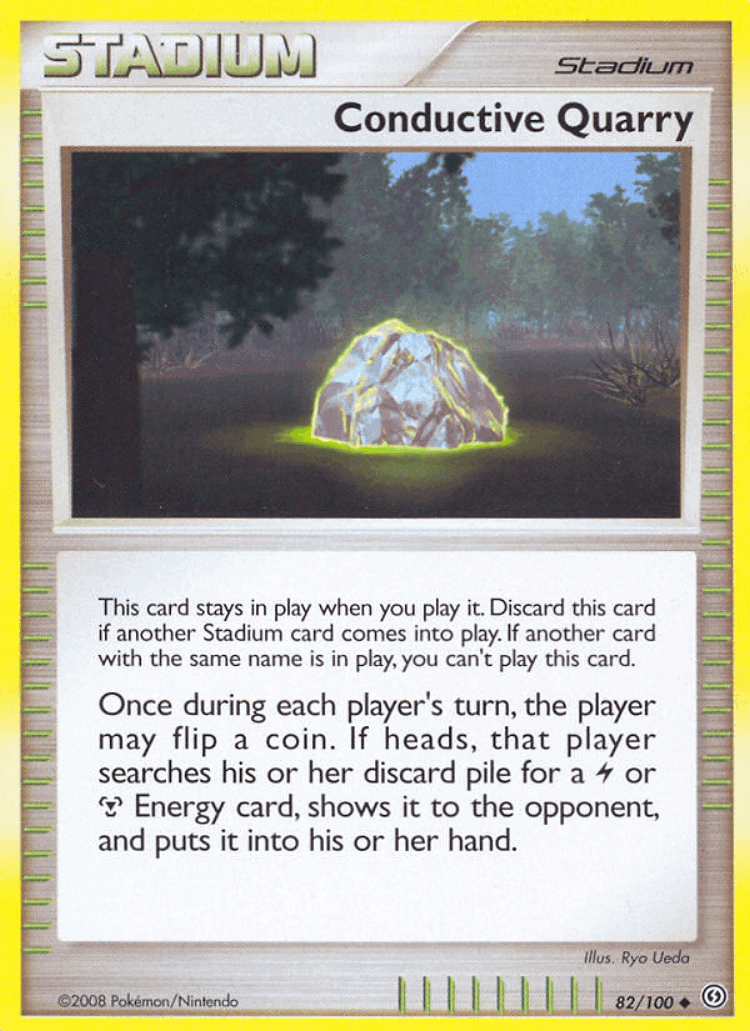 Conductive Quarry #82 from Stormfront - Uncommon - Illustrated by Ryo Ueda