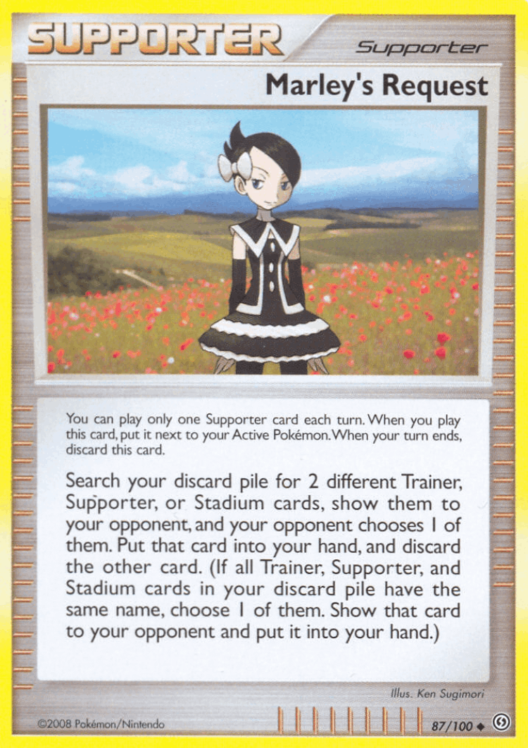 Marley's Request #87 from Stormfront - Uncommon - Illustrated by Ken Sugimori