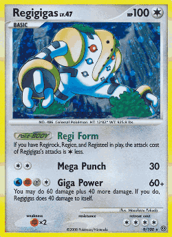 Regigigas Pokémon TCG card art