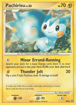 Pachirisu Pokémon TCG card art