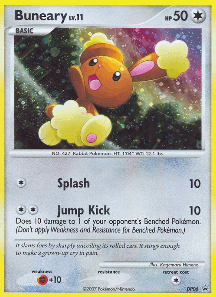 Buneary #6 from DP Black Star Promos - Promo - Illustrated by Kagemaru Himeno