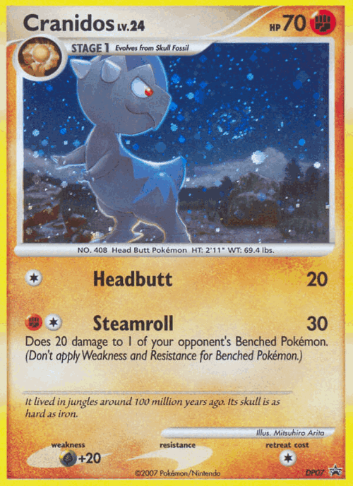 Cranidos Pokémon TCG card art