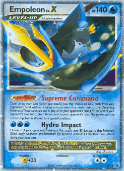 Empoleon LV.X Pokémon TCG card art