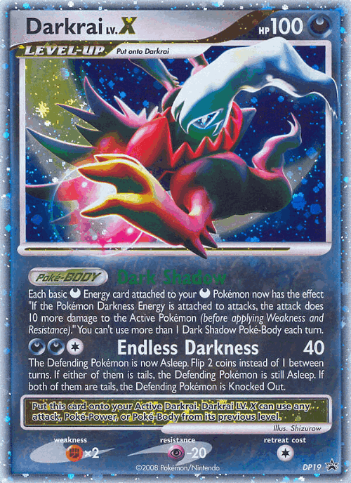 Darkrai LV.X Pokémon TCG card art