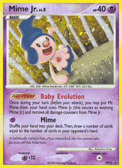 Mime Jr. Pokémon TCG card art