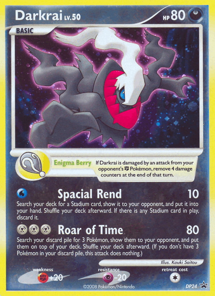 Darkrai #24 from DP Black Star Promos - Promo - Illustrated by Kouki Saitou