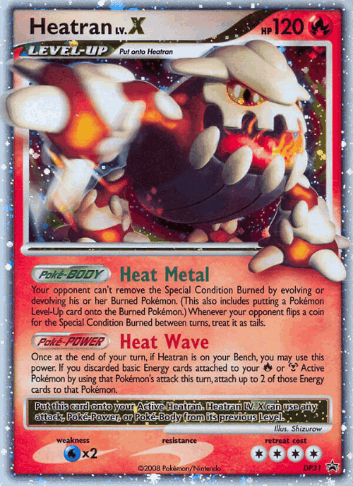 Heatran LV.X 31, DP Black Star Promos
