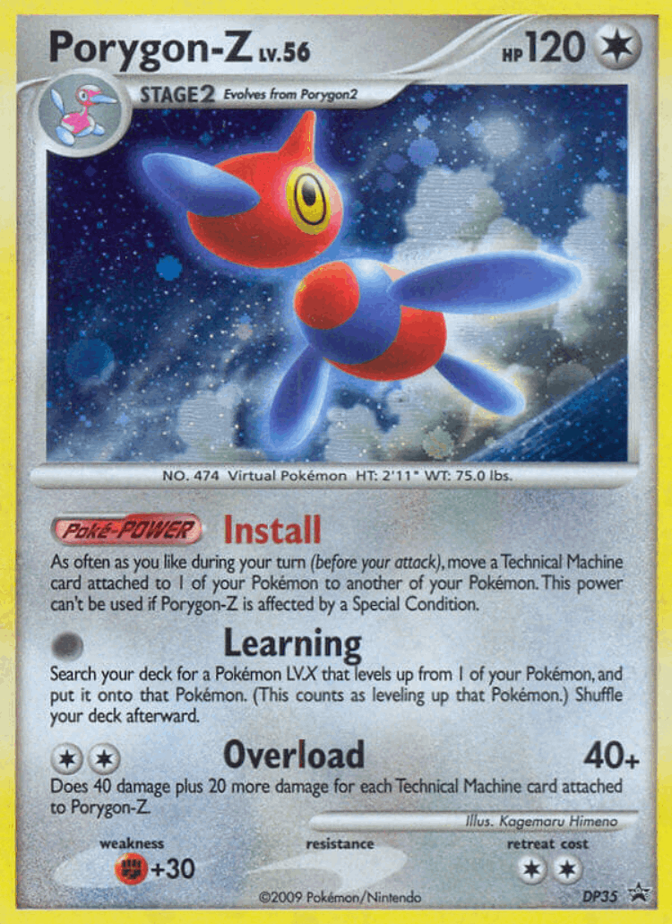 Porygon-Z #35 from DP Black Star Promos - Promo - Illustrated by Kagemaru Himeno