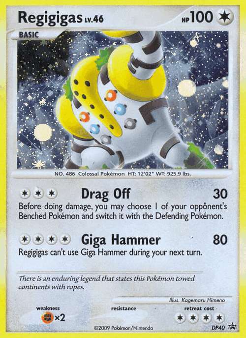 Regigigas 40, DP Black Star Promos
