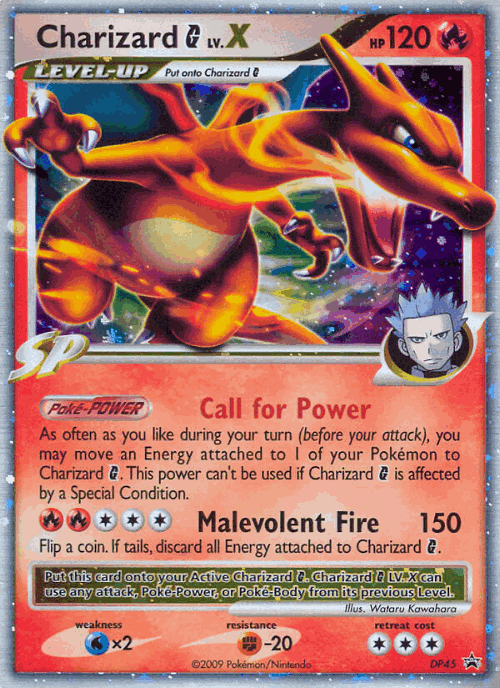 Charizard G LV.X 45, DP Black Star Promos