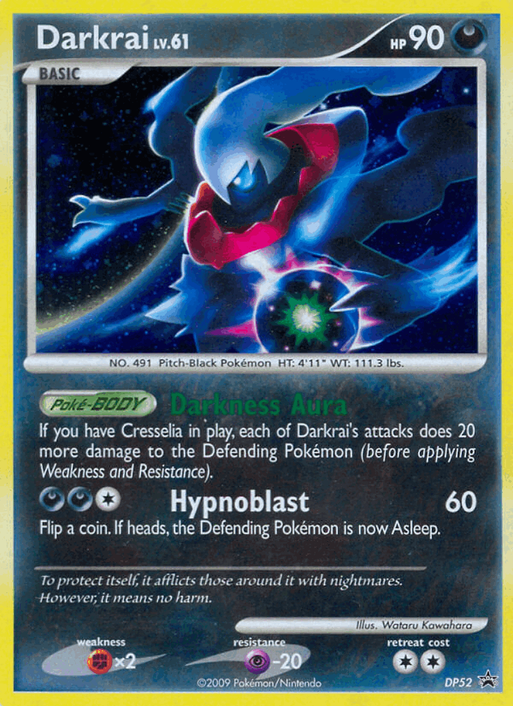 Darkrai #52 from DP Black Star Promos - Promo - Illustrated by Wataru Kawahara