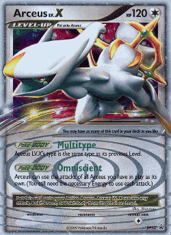 Arceus LV.X card art
