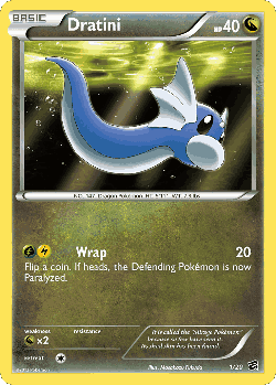 Dratini Pokémon TCG card art