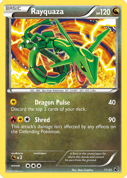 Rayquaza card art