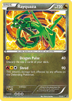 Rayquaza Pokémon TCG card art