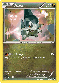Axew Pokémon TCG card art