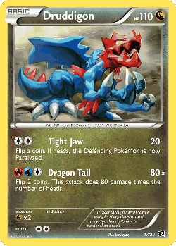 Druddigon Pokémon TCG card art